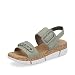 Produktbild Rieker Damen Sandaletten V2350, Frauen Sandalen,Sommersandalen,bequem,Sommerschuhe,Freizeitschuhe,offene,Schuhe,Strandschuhe,grün (52),40 EU / 6.5 UK