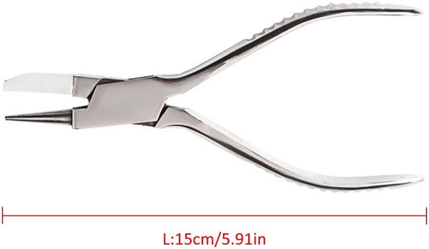 Round & Nylon Jaw Eyeglasses Frame Pliers, Eye Glasses Adjusting Pliers Optical Optician Tool, Eyeglasses Repair Tool Adjusting Eyeglasses Frame Leg, Optical Eyewear Parts Hand Repairing Tool