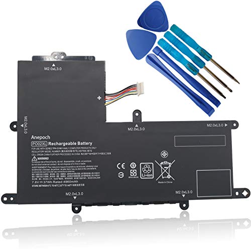 Anepoch PO02XL Laptop Battery Replacement for HP Stream 11-R 11-R014WM Pro G2 G3 Series HSTNN-DB7G TPN-Q166 823908-1C1 823908-2C1 824560-005 HSTNN-IB7G 7.6V 37Wh 4810mAh