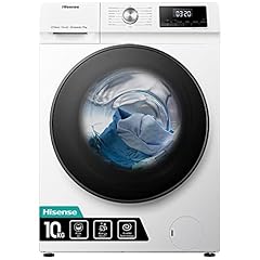 Hisense WFQA1014EVJM Lavatrice con funzione vapore/10 kg/AquaStop /1400 giri/min /15 programmi/Inverter PowerDrive Motor/Tamburo in acciaio inox/Sicurezza bambini/Pulizia del tamburo/Bianco