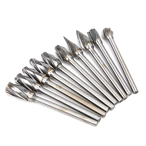 10 Piezas Fresas de Carburo de Tungsteno para Mecanizado miniatura 5
