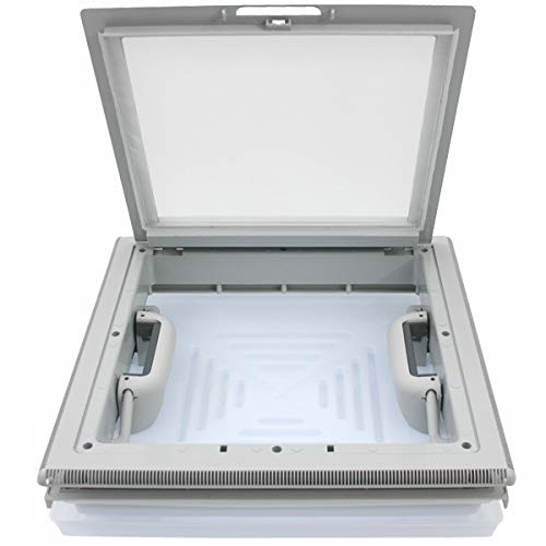 pro-Styling MPK 42 Lanterneau pour toit de caravane ou camping-car 40 x 40 cm gris