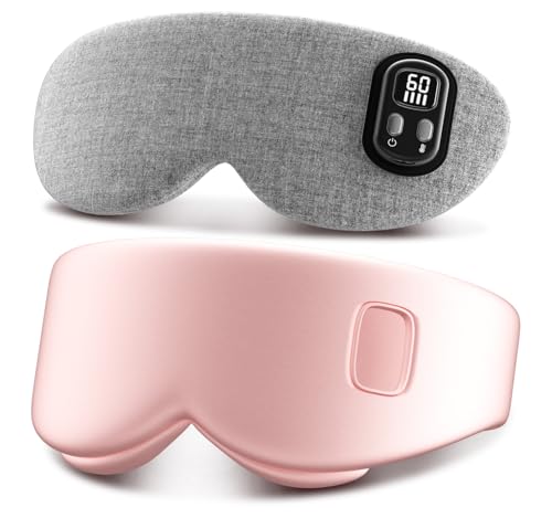 Heated Eye Mask with Cordless Design, 4 Temp Settings, 4 Timers