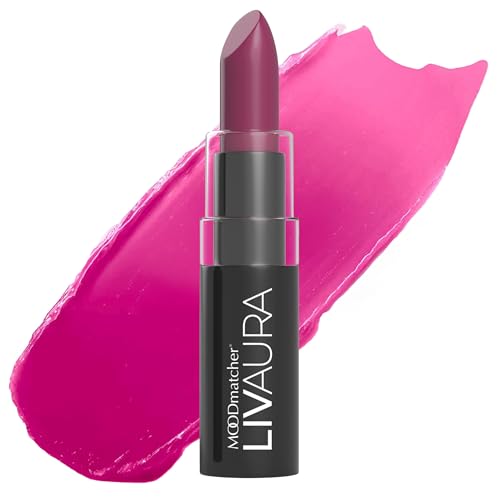 MOODmatcher Fran Wilson Lipstick, PURPLE Original Color-Change Lipstick - 12 HOUR Long Wear, Enriched with Aloe & Vitamin E for Ultra-Hydration, Waterproof, Smudgeproof & Kissproof 0.12 Oz (3.5g)