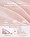 Bed Canopy with Star Lights, Double Layer Canopy for Bed, Princess Play Tent for Girls Room, Breathable Canopy Bed Curtain for Children Reading Nook, Machine Washable Canopy, 25.6''x106'', Pink