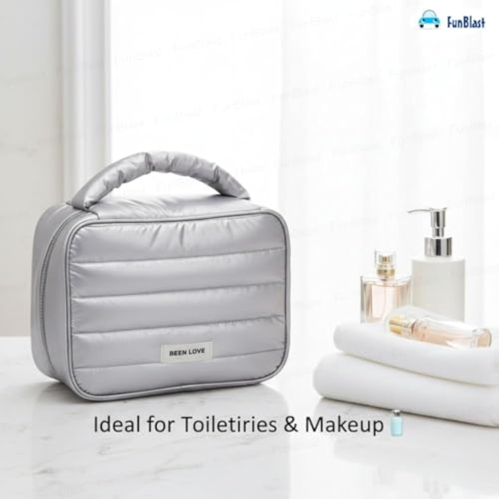 Travel Cosmetic Storage Bag, Multifunctional Puffy Storage Bag