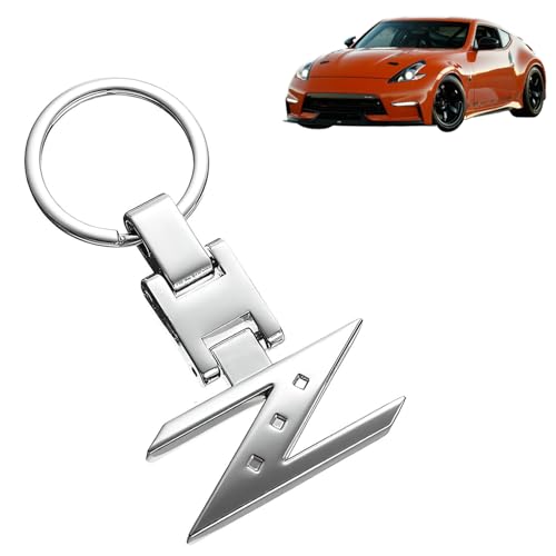 Amazon | iJDMTOYクロム仕上げLetter Zキーチェーンリングfor