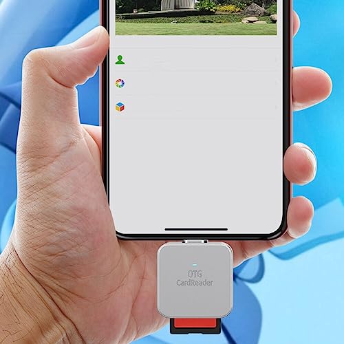 SZAMBIT Micro SD Card Reader Compatível para iPhone iPad,2 em 1 Lightning de Memória para Adaptador