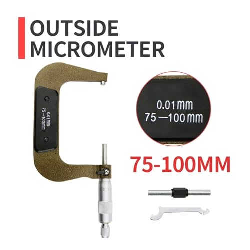 Micromètre externe résolvant les écarts de mesure mécanique 75-100mm