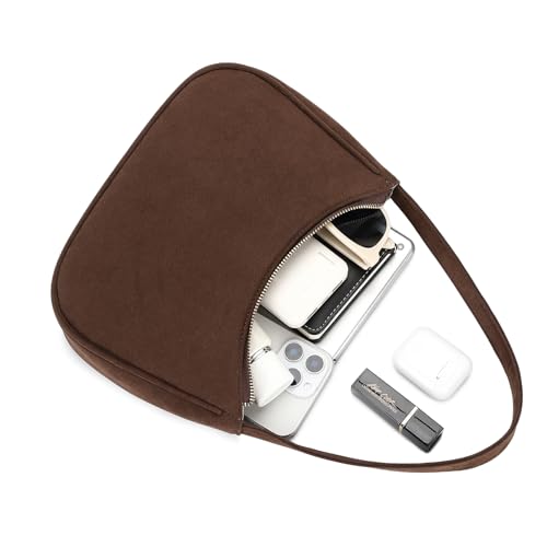 Image of CYHTWSDJ Shoulder Bags for Women, Cute Hobo Tote Handbag Mini Clutch Purse with Zipper Closure