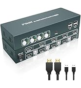 USB 3.0 HDI KV Switch 4 PC 2 onitore, 4K@60Hz KV Switches für 4