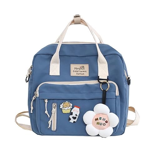 Kawaii Crossbody Bag with Pins and Plushies Cute Kawaii Messenger Bag Casual Daypack Shoulder Tote Bags Handbag