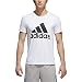 adidas Men's Badge of Sport Graphic Tee, White/Black, Large