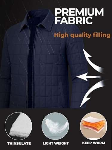 Image of URBAN BUCK Packable Puffer Jacket for Men Lightweight Winter Windproof & Water Repellent Hiking Jackets