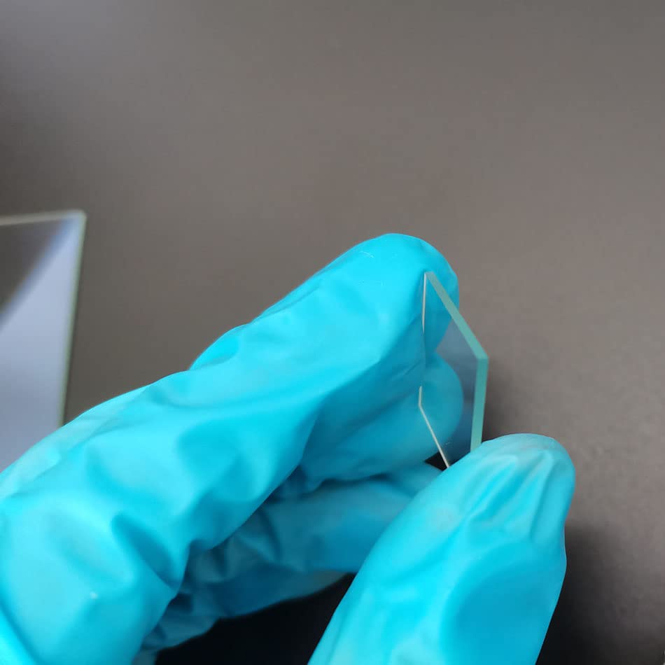 Image of ITO Coated Conductive Glass Cover Slides superconducting Low Resistance < 10 ohm /sq (20mmx20mm, 80 Pcs)