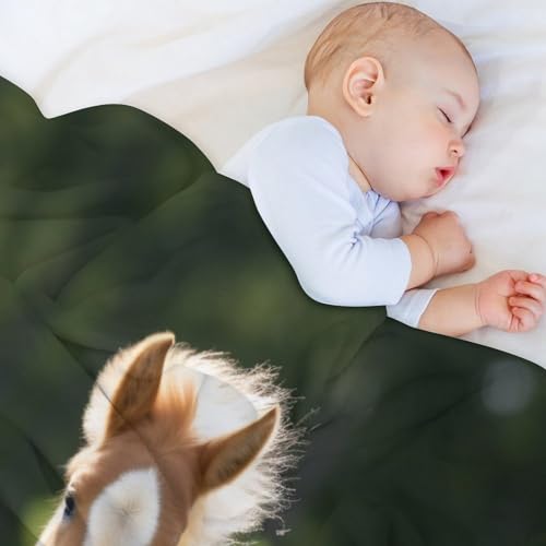 Couvertures moelleuses imprimé cheval pour soirées cocooning