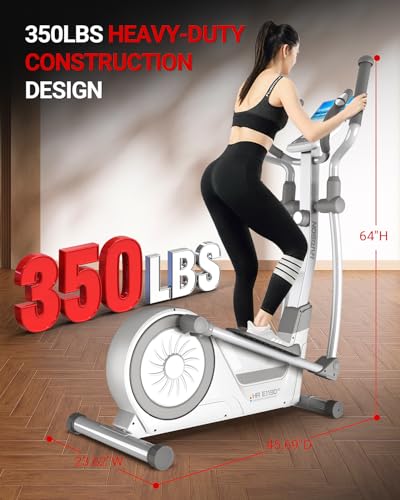 Image of HARISON Elliptical Machine for Home 350 LBS Capacity, Magnetic Elliptical Exercise Machine with 16-Level Resistance Control, Elliptical Trainer