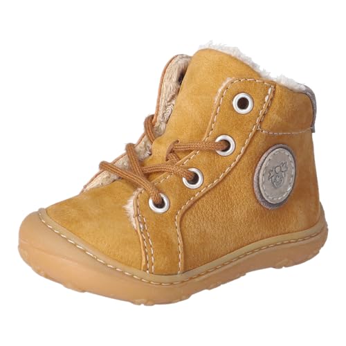 RICOSTA Botas para niños y niñas Georgie, zapatos para aprender a andar, anchura: mediana, suelta, terracare, Mostaza 760, 18 EU
