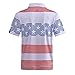 DEOLAX Mens Golf Shirt Fashion Prints Athletic Mens Polo Shirts Short Sleeve Classic Casual Dry Fit Soft Golf Shirts for Men Stripe White