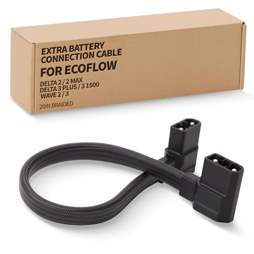 ChuNiQ Delta Extra Battery Cable for EcoFlow Delta 2 Delta 2 Max Delta 3
