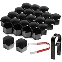 20 Capuchons D'écrou De Roue Lumineux - Silicone, 19mm - Protection Anti-poussière, Décoration Voiture