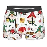 CHUNMINW Sous-vêtement amusant avec imprimé nain mignon pour homme, boxer fantaisie respirant cadeau pour homme, noir, X-Large