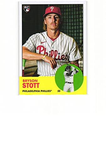BRYSON STOTT 2022 Topps Archives #93 Baseball Rookie Card RC Philadelphia Phillies