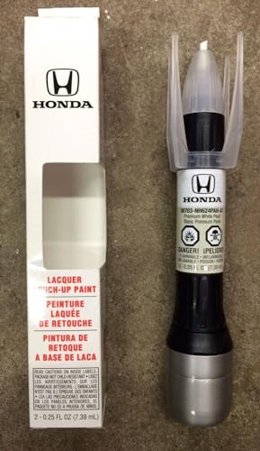Honda Genuine 08703-NH624PAH-A1 Premium White Pearl Touch-Up Paint Pen (.44 fl oz Paint Code: NH624P)