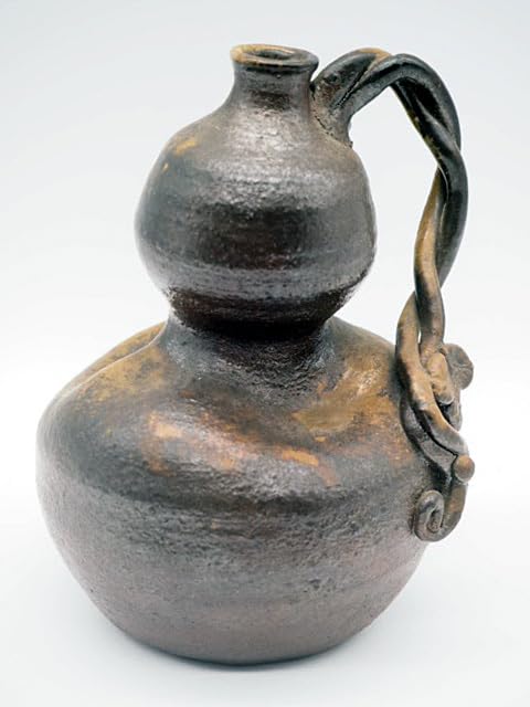 | 備前焼ひさご型掛花入れ(登り窯) 備前焼　作家物　瓢箪型　花入れ 岡山県備前市 ふるさと納税サイト | 工芸品