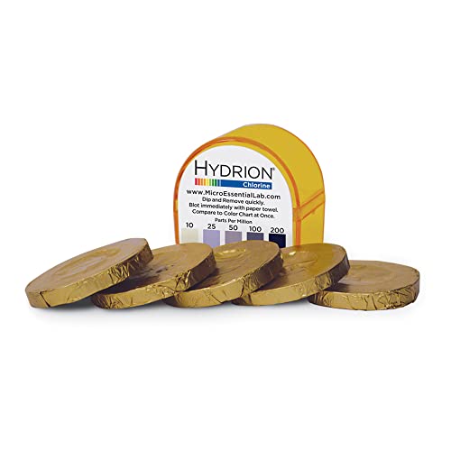 Micro Essential CMR-245 Chlorine Test Paper Refill, Pk5Rl, 15' Length, Pack of 10