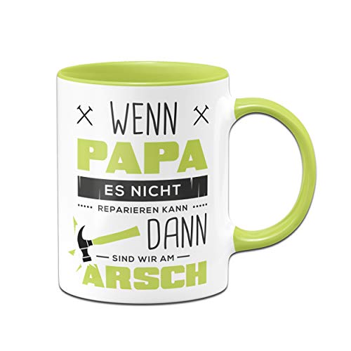 Tassenbrennerei Tasse mit Spruch Papa reparieren - Geschenk für Vater -...