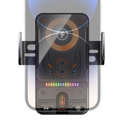Soporte de teléfono de sujeción automática 15W para llamadas manos libres y GPS en el coche