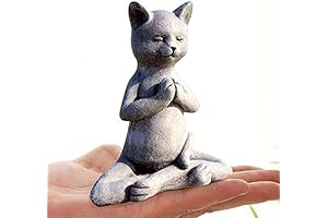 Buddha Cat Figurine: A Serene Journey of Meditation and Decor
