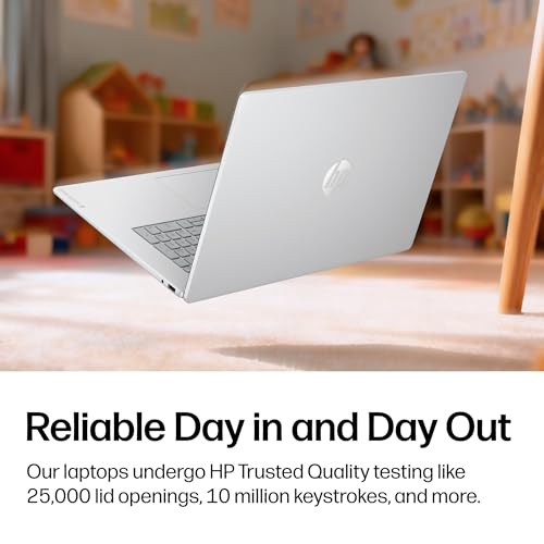 Image of HP OmniBook 3 17.3 inch Laptop PC, FHD Display, Intel Core Ultra 5 225U, 8 GB RAM, 512 GB SSD, Intel Graphics, Windows 11 Home, Glacier Silver, 17-dg0099nr