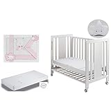 Cuna Moonet Premiun con Colchón, Sábanas de Cuna Swing Ros