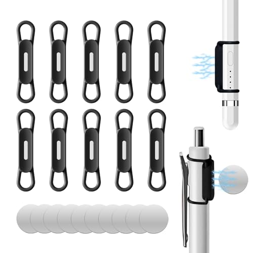 10-Pack Magnetic Pen Holder Clips