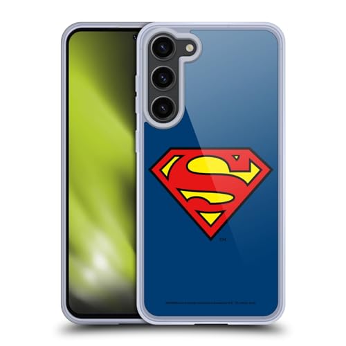 Funda de gel Superman para Samsung Galaxy S23+ 5G clásica con logotipo DC Comics