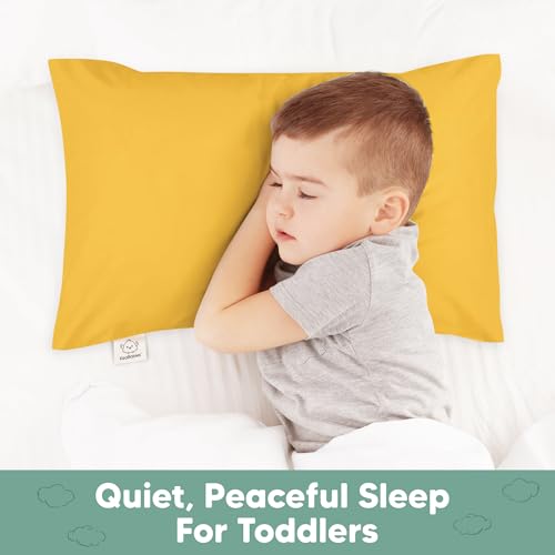 Image of KeaBabies 13x18 Waterproof Toddler Pillowcase,2pk Pillow Case(Construction) | Soft Waterproof Toddler Pillow Protector Cover for Kids, Boys, Girls, Machine Washable, Small Travel Pillow Sold Separately