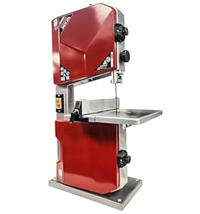 LUMBER JACK 10" Bench Top Bandsaw for Hobby DIY Use, 500W Motor Long Rip Fence, 245mm x 115mm Cutting Capacity, 45 Degree Table Tilt
