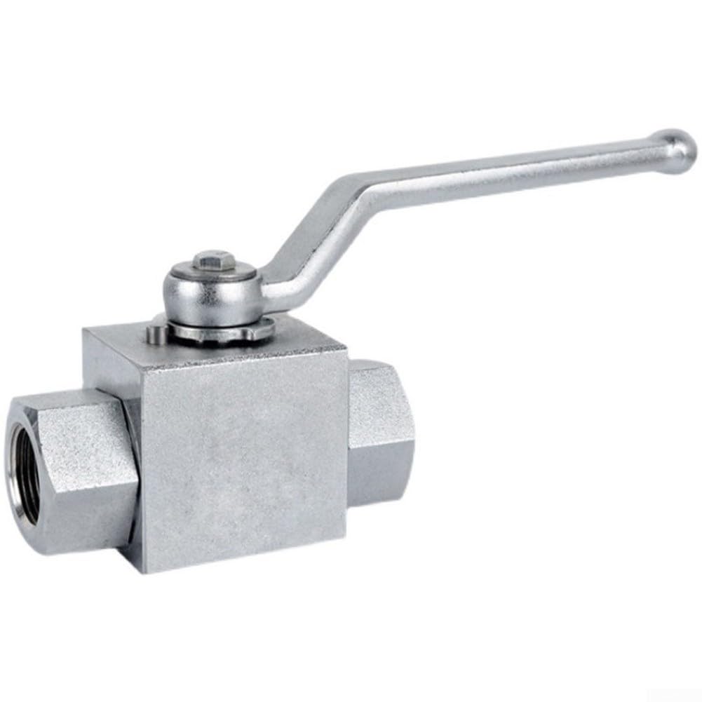 Vanne à bille hydraulique anti-fuite 3/4 en acier pour circuit 500 bar
