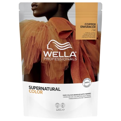 Wella Supernatural Color /34 Copper Enhancer 120g | Coloración Profesional Efecto Natural, Reflejos Luminosos y Uniformes, Cobertura Suave y Resultado Natural