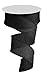Black Solid Cross Royal Burlap Wired Edge Ribbon - 1.5" x 10 yards : RG121102