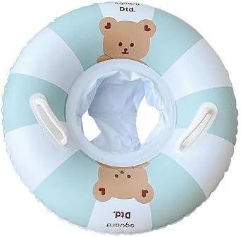 Float Ring for Children, Baby, Children, Infant, Float Sit, Foot Type, Includes Handle, Water Play, Swim Ring, Bath, Float, Inflatable, Strong Buoyancy, Boys and Girls