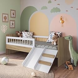 Cama Montessoriana com Escorregador e Cabana