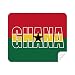 Ghana Country Flag Name Cleaning Cloth Screen Cleaner 2pcs Suede Fabric