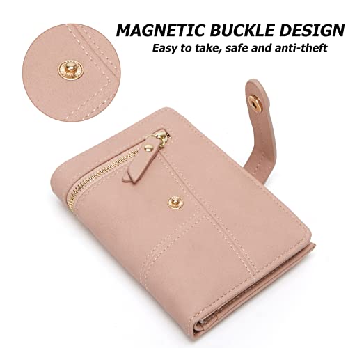 Image of myfriday Women's Mini Short Card Holder Fashion Ladies Tri-fold Small Wallet Clutch Purse