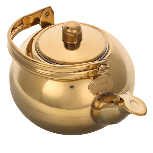 HAKIDZEL Stainless Steel Teapot Infuser Camping Tea Kettle Portable Hot Water Heater for Outdoor