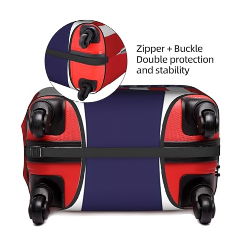 Travel Luggage Cover America Flag And Thailand Flag Fashion Washable Baggage Suitcase Protector Fit For Luggage X-Large3