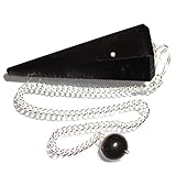 Echte geschliffenen Edelstein kristall pendel in beutel