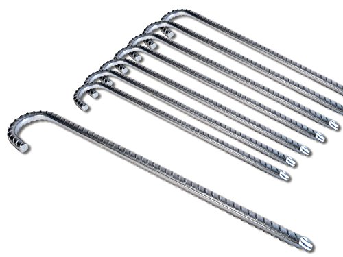 Bodenanker XXL Heringe 50cm -K&B Vertrieb- Erdnagel Erdanker Erdspieß Bauanker Nagel Zelt Zelthering 302 (628_8)